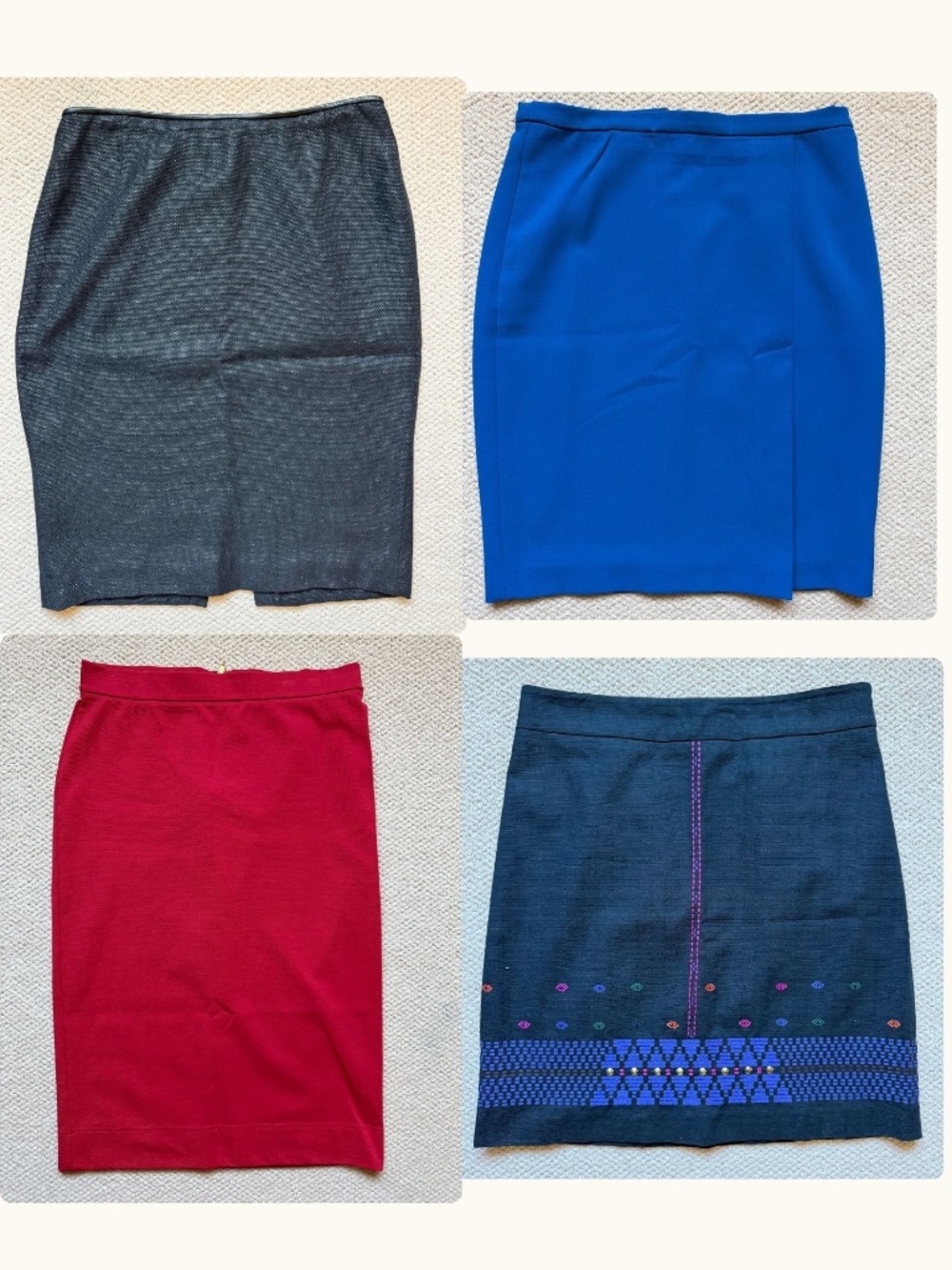 #2975 4-Piece Designer Midi Skirt Bundle – Marc Jacobs, DKNY & More